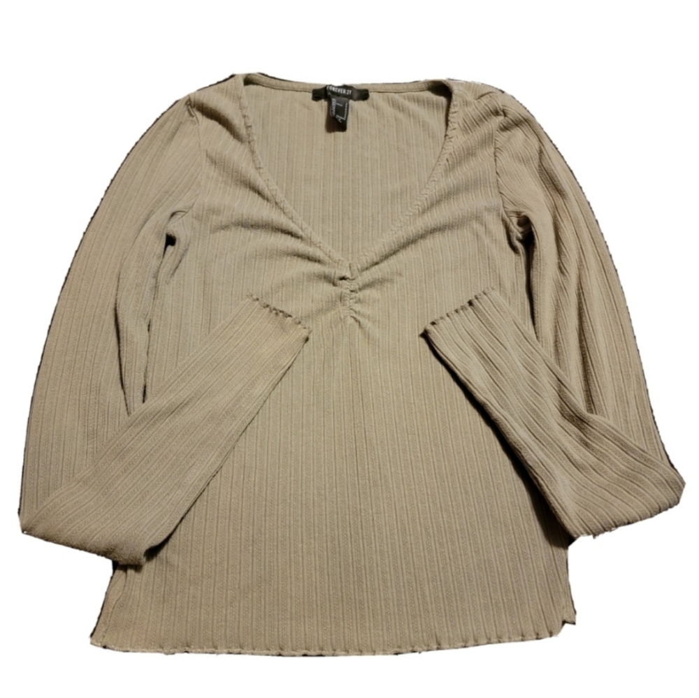 Forever 21 Light Olive Green Long Sleeve